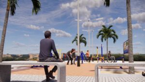 CONSTRUÇÕES DAS PRAÇAS DO DISTRÍTO DE DOIS RIACHOS E SÍTIO RIACHO DOS CURRAIS – foto 2