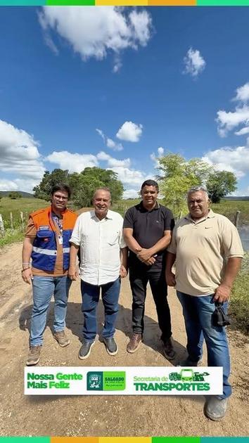 Prefeitura de Salgado de São Félix e DER atuam juntos na recuperação de vias danificadas pelas chuvas